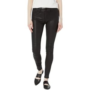 NEW Yummie by Heather Thomson Super Skinny Quilted Faux Leather Moto Jeans 25